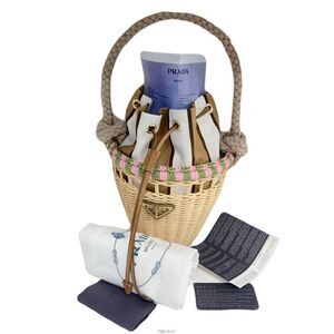 Wicker Mini Rattan Bucket Bag